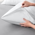 thumbnail image 4 of Czzoypi Pillow Covers (White), Body Pillow Pillowcase Medium Cool Pillowcase Pillow Pouch Brushed Fabric Pillowcase Cool Pillowcase Suitable For Sound Sleepers Soft Breathable Pillowcase Envelope, 4 of 6