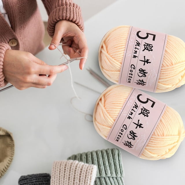 Clearance Tyidzon Wool Yarn for Crocheting Soft Crochet Thread Yarn, Lightweight Wool Yarn for Crochet Hand Knitting Crocheting Crafting