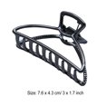 thumbnail image 3 of Pince à pince Style Simple Poignée Portable Robuste et durable; Alliage Exquis Cheveux Géométriques Accessoires Barrettes pour Femmes Noir Foncé/arc, 3 of 6