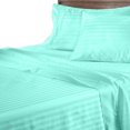 thumbnail image 1 of 900 Thread Count 100% Egyptian Cotton 4-Piece Bed Sheet Set (1 Flat, 1 Fitted Sheet, 2 Pillow Covers) 30 Inches Deep Pocket Size Stripe Pattern, 1 of 4