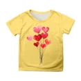 thumbnail image 2 of WEAIXIMIUNG Haut à Manches Courtes pour Enfants Imprimé T-Shirt Décontracté 160, 2 of 4
