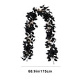 thumbnail image 3 of Amzcrzy Simulation Vine Halloween Rose Leaves Simulation Rattan Artificial Rose Leaves Decoration Arrangement Thanksgiving Pumpkin Rattan. Christmas Decorations Halloween Decorations Fall Decor, 3 of 6