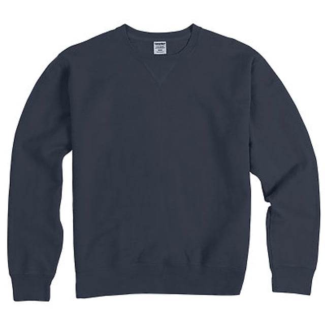Hanes Mens Big ComfortWash Garment Dyed Fleece Sweatshirt, 2XL, Anchor Slate
