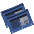 thumbnail image 1 of Wzzjkit Pencil Pouch, Three-hole Pencil Case Zipper Transparent PVC Document Storage Bag Detachable Folder Large Capacity Pencil Case, Pencil Case, 1 of 1