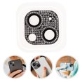thumbnail image 3 of Protecteur d'Objectif de Téléphone en Strass Brillant Compatible pour iPhone 13/13mini, 3 of 8