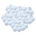 thumbnail image 2 of GROWTH TANK Mini Artificial Rose Heads Stemless Flower Heads for Table Home Decoration White, 2 of 8