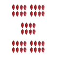 thumbnail image 3 of relayinert 8pieces Tree Decoration Eye-catching Pine Cone Decorations For Festive Red 5Set, 3 of 6