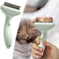 thumbnail image 1 of Self-Cleaning Metal Grooming Brush for Cats and Dogs Detangling and Dematting Tool with One-Click Release for Easy Undercoat Removal, 1 of 5