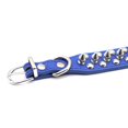 thumbnail image 3 of Spiked Studded Rivet Leather Dog Collar for Cats Puppy Small Medium PetsDark BlueXS 30*2.5CM, 3 of 8