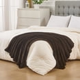 thumbnail image 2 of Mainstays Velvet Plush Throw,size 50X60",Solid Brown Color., 2 of 5