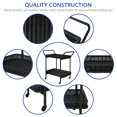 thumbnail image 3 of Jeco Wicker Patio Serving Cart in Black, 3 of 7