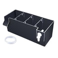 thumbnail image 1 of Yinanstore Aquarium Fish Tank Filter Accessory Transparent Waterfall Turtle Tank Water Purifier Aquarium Filter Box for Small Fish Tanks Black 24x10.5x10cm, 1 of 8