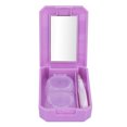 thumbnail image 2 of Peahefy Microbrush Disposable Cute Cartoon Pattern Cosmetic Contact Lenses Case Contact Lens Box Tweezers Set Purple Cotton Swabs, 2 of 8