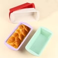 thumbnail image 3 of Matoen12 Silicone Loaf Pan Non Stick Mini Rectangular Baking Pan for Baking Bread & Cake Red, 3 of 7