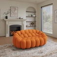 thumbnail image 2 of The Magic Home Canapé Incurvé 2 Places 80 Po, Orange, 2 of 7