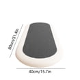 thumbnail image 3 of ABPWLY Soft Shaggy imitation Wool Rug for Bedroom, 40x80cm Oval Plush Carpet with Non-Slip Back, Water Absorbent Washable Mat, Multiple Colors, 3 of 5