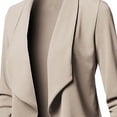 thumbnail image 4 of QIPOPIQ Blazer Léger pour Femmes à Manches Longues, Classique, Drapé, Ouvert à l'Avant (P-5TG) Liquidation, 4 of 6