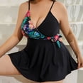 thumbnail image 1 of Nuoqisi Maillot de Bain une Pièce pour Femme Robe de Bain Maillots de Bain Grande Taille Jupe Imprimée Maillot de Bain avec Short Maillot de Bain Robe de Bain Fluide, 1 of 7