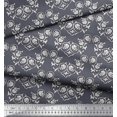 thumbnail image 3 of Soimoi Poly Georgette Fabric Floral Block Print Sewing Fabric Yard 42 Inch Wide, 3 of 3