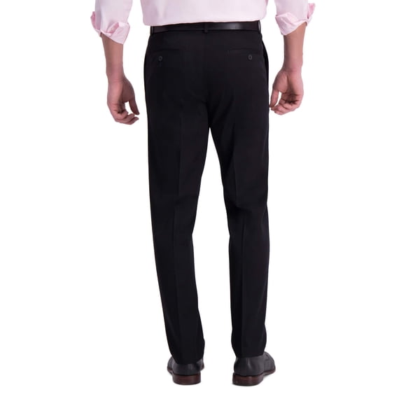 Haggar Mens Iron Free Premium Khaki Straight Fit Flat Front Flex Waist Casual Pant