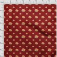 thumbnail image 3 of oneOone Georgette Viscose Maroon Fabric Food Craft Projects Decor Fabric Printed By The Yard 42 Inch Wide, 3 of 3