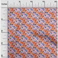 thumbnail image 2 of oneOone Rayon Orange Fabric Abstracts Sewing Material Print Fabric By The Yard 56 Inch Wide, 2 of 4