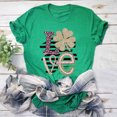 thumbnail image 2 of Birdeem T-Shirt Décontracté pour Femmes à Imprimé de la Saint-Patrick, à Manches Courtes, Chandail-Over, Hauts, Chandail, 2 of 6