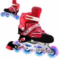 thumbnail image 2 of Patins à Roulettes 2 en 1 4 Tailles Réglables Patins à Roulettes 2 en 1 pour Enfants et Adultes Patins à Roues Lumineuses pour l'Extérieur, 2 of 9