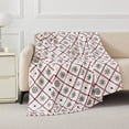 thumbnail image 1 of Holiday Time Plush Throw Blanket Snowflake, 50 in x 60 in, 1 of 9