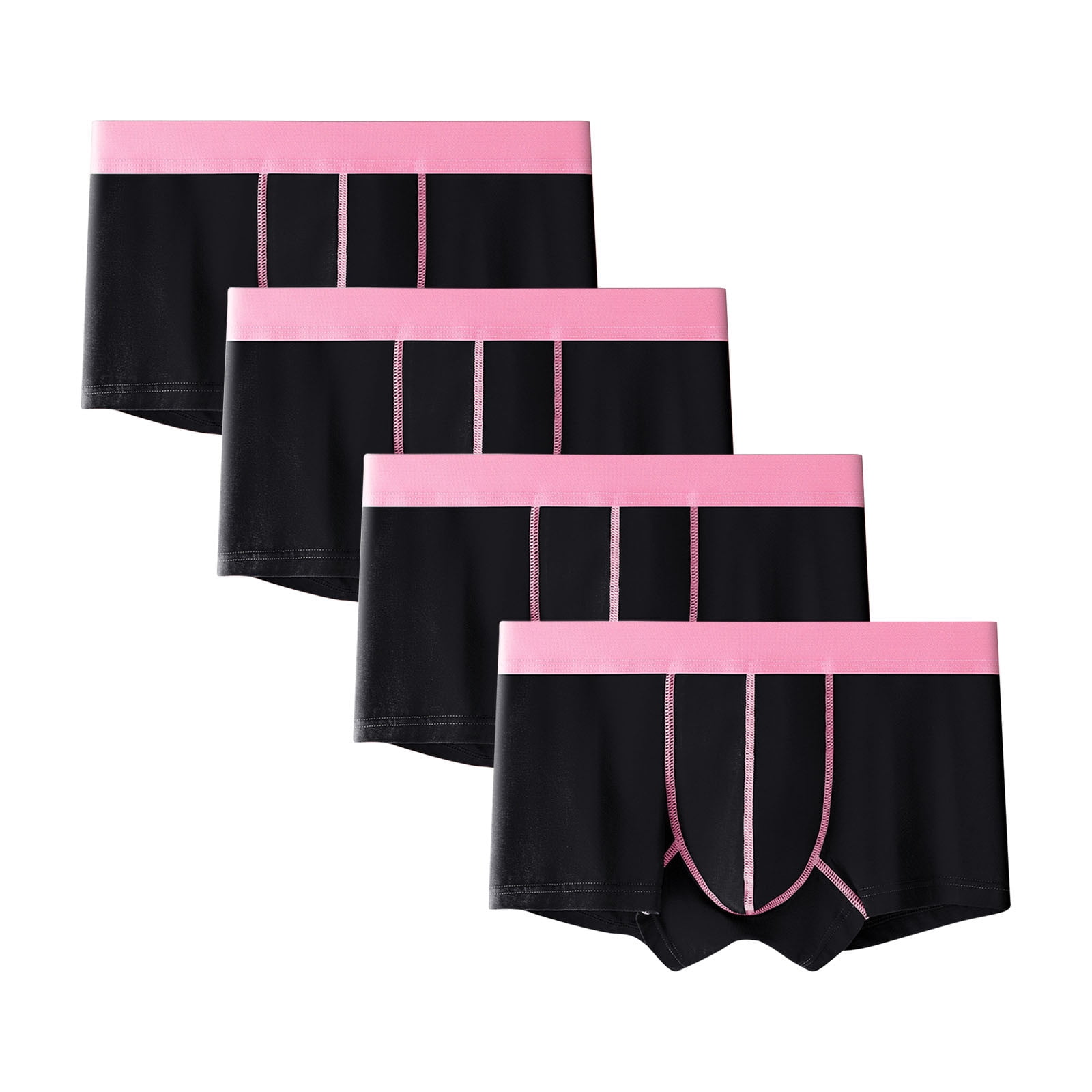 Plebaso Boxeurs pour Hommes en Coton Extensible sous-Vêtements Confortables Élastiques de Tous les Jours Boxeurs pour Hommes Multipacks