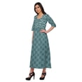 thumbnail image 2 of Moomaya Kurti Ligne A pour Femmes Kurti Longue Imprimée Robe Haut Indien pour Femmes, 2 of 5