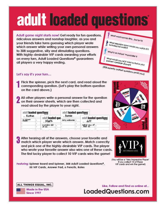 Adult Loaded Questions