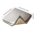thumbnail image 3 of Coussin de Siège Réversible Double Face en Soie Glacée, Coussin Rafraîchissant d'Été et d'Hiver Chaud et Doux, Respirant à Haute Résilience, Coussin Toutes Saisons pour Chaise de Bureau, Maison, Sofa, Siège d'Auto, Usage Quotidien, 3 of 6