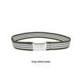 thumbnail image 4 of 1 Ensemble Ceinture Élastique Simple pour Enfants Garçons Boucle Ajustable Taille Extensible Réutilisable Lavable Jeans Accessoires de Vêtements Gris Blanc à Rayures, 4 of 9