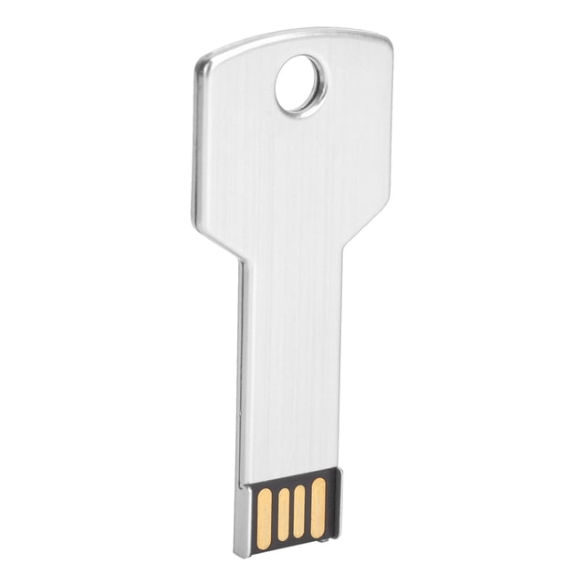 Clé USB, Clé USB en Forme de Clé pour le Stockage, Disque en Alliage d'Aluminium Argenté pour Ordinateur