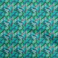 thumbnail image 1 of oneOone Polyester Spandex Teal Green Fabric Abstracts Sewing Craft Projects Fabric Prints By Yard 56 Inch Wide, 1 of 5