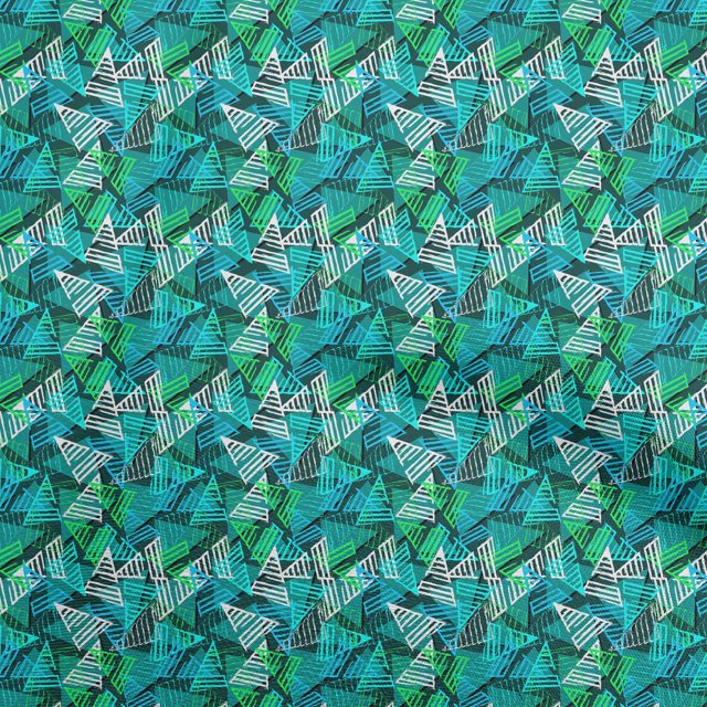 oneOone Polyester Spandex Teal Green Fabric Abstracts Sewing Craft Projects Fabric Prints By Yard 56 Inch Wide
