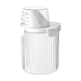 thumbnail image 1 of Food Grade Plastic Kitchen Storage Container - Airtight Insect-Proof Cereal Bin with Transparent Window, Large Capacity Rice/Flour Storage Box for Pantry Organization(4.3x3.9x6.7 in), 1 of 7