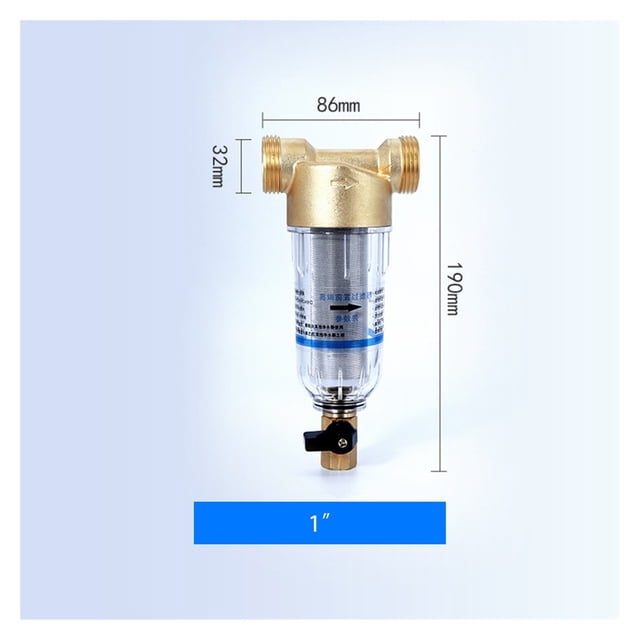 40m High-efficiency Filtration Pre-filter Tap Water Household Whole House Central 3T Large Flow Pipe Backwashing Brass Filter