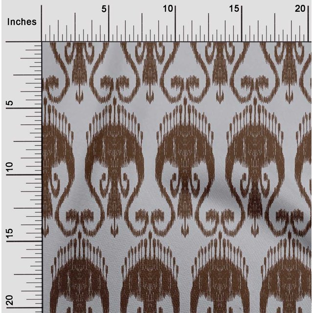 oneOone Georgette Viscose Fabric Swirl Ikat Fabric Prints By Yard 42 Inch Wide