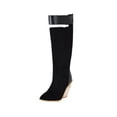 thumbnail image 2 of Babysbule Boots for Women Winter Ladies Super High Heel Colorblock Pointed High, 2 of 5