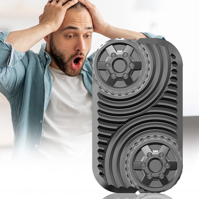 HOZADOIE Stress Fer Anti - Essentiels Maison Roue Roulante Carte Poussée Infinie Paume Stress Est Cool