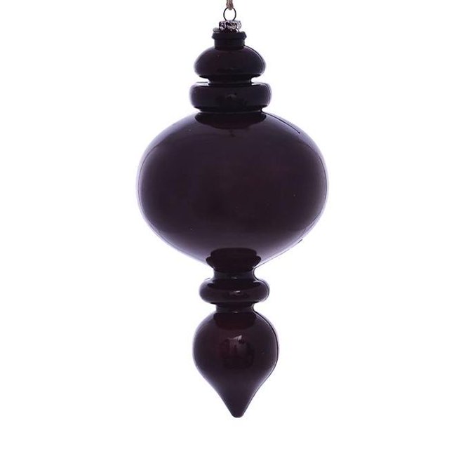 Vickerman MC198565 Ornement de Fleuron Rond en Bois Bordeaux de 9 Po - 3 par Sac