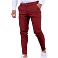 thumbnail image 1 of Mens Summer Straight Leg Daily Thin Casual Business Pants, 1 of 5