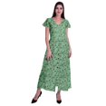 thumbnail image 2 of Moomaya Robe Longue Maxi pour Femmes à Manches Courtes, Robe Formelle/décontractée avec Poches P-TTG, 2 of 6