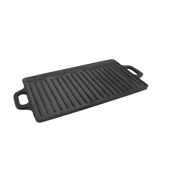 Coghlan's Reversible Pre-seasoned Cast Iron Griddle Skillet 18 x 9 in — Durable Camping Pan