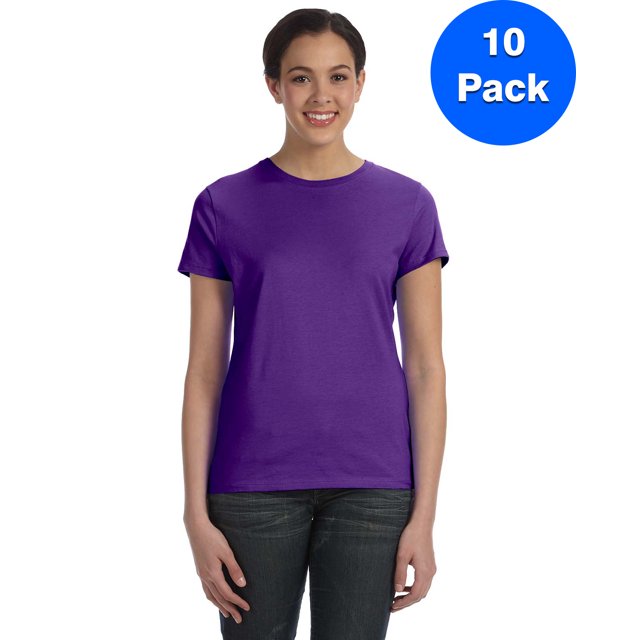 Hanes T-Shirt Perfect-T pour Femmes - SL04 (Lot de 10)