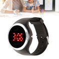 thumbnail image 4 of Sports Watch, Adjustable Red LED Birthday Gift Safe Portable Student Digital Watch Flexible  For Outdoor Camping For Children Silver, 4 of 8