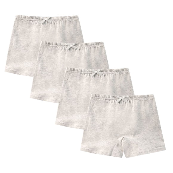 Pitauce 4 Pack Girls Seamless Cotton Boxer Underwear Elastic Waist Full Coverage Under Dress Shorts Summer Breathable Stretch Underpants Shorts