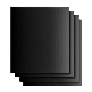 4 Pcs Tapis de Gril pour Four BBQ Résistant à la Chaleur Antiadhésif Feuille de Gril BBQ Doublures de Poêle de Four Tapis de Cuisson